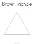 Brown Triangle Coloring Page