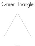 Green TriangleColoring Page