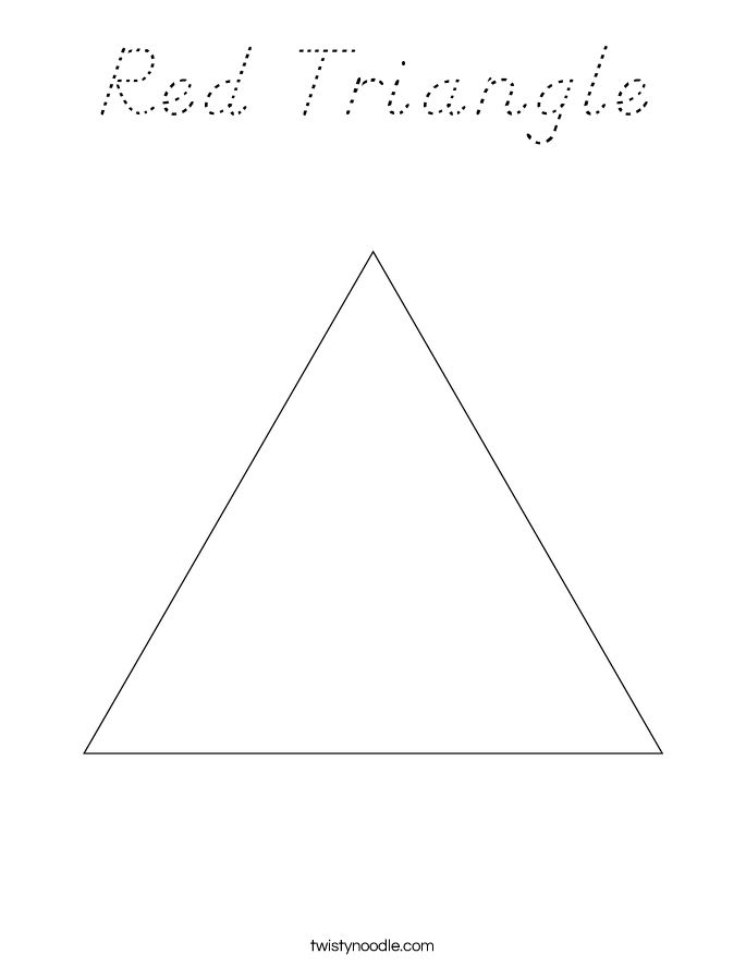 Red Triangle Coloring Page