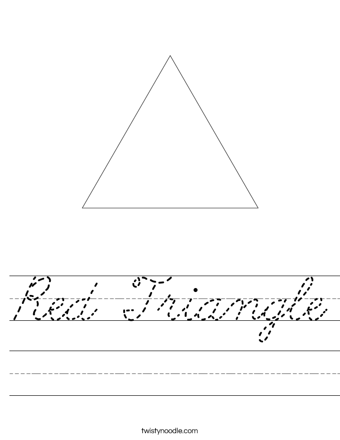 Red Triangle Worksheet