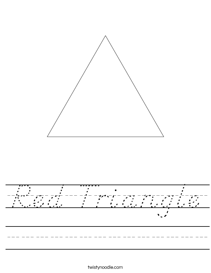 Red Triangle Worksheet