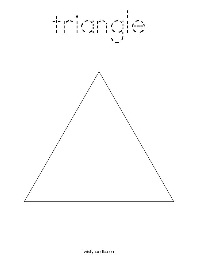 triangle Coloring Page