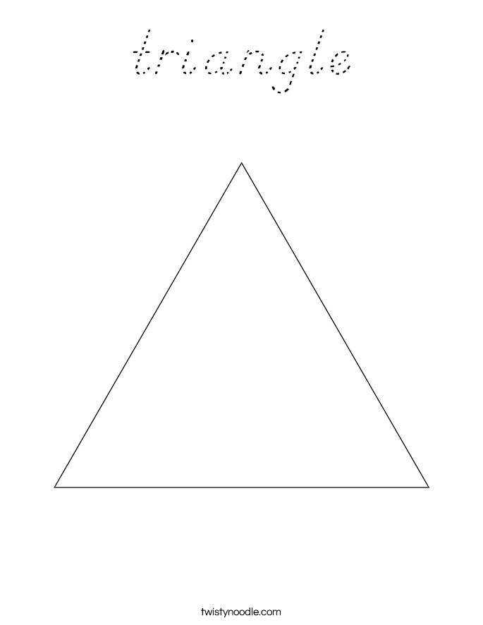 triangle Coloring Page