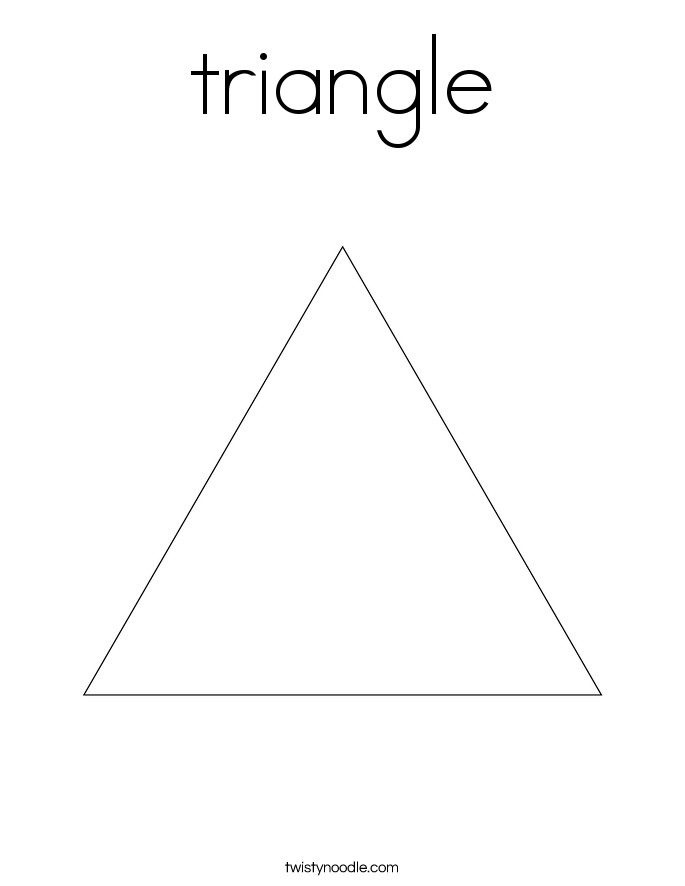 triangle Coloring Page