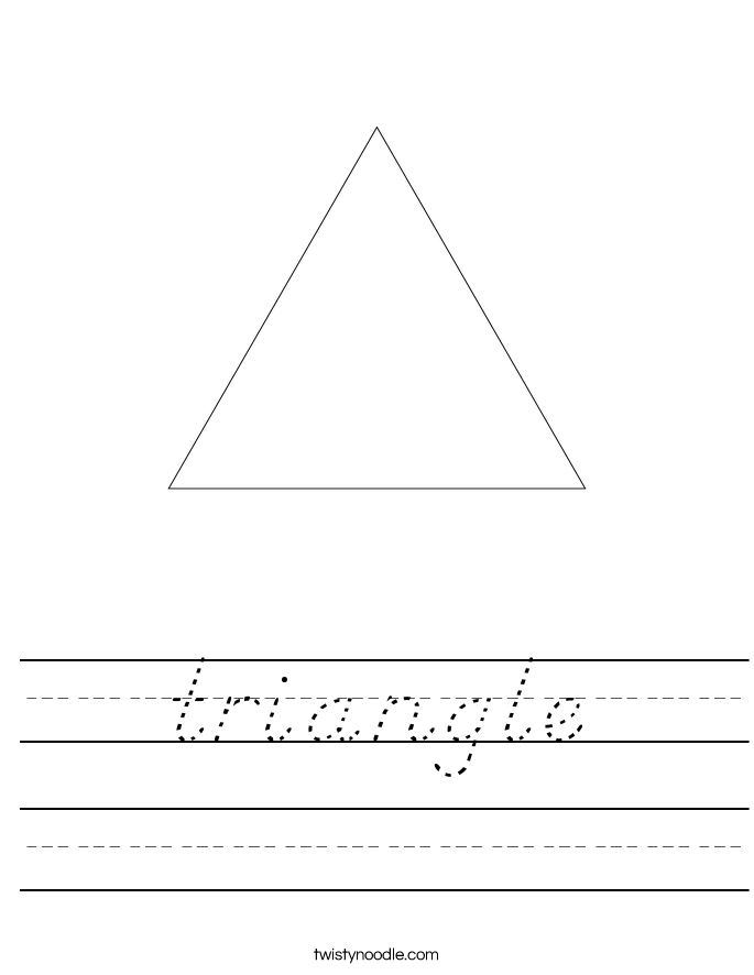 triangle Worksheet