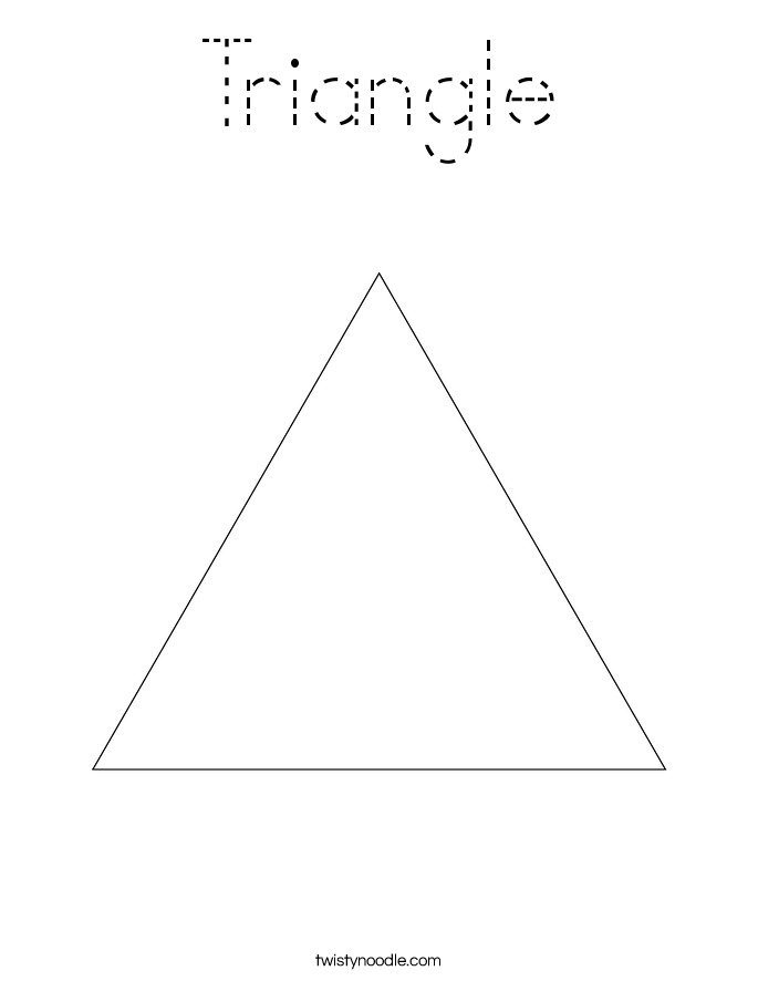Triangle Coloring Page