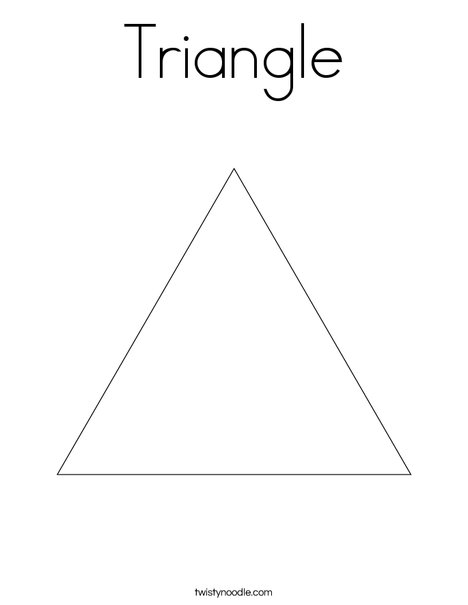 Triangle Coloring Page