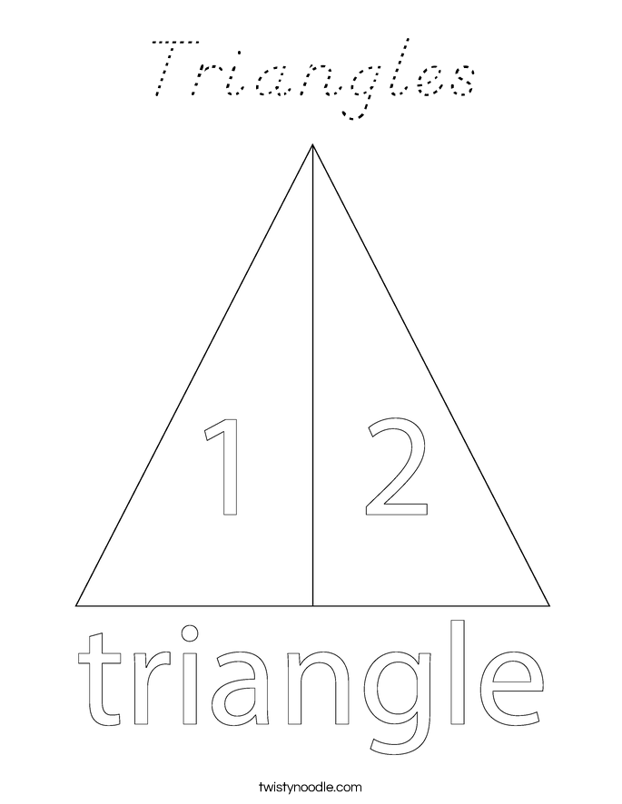 Triangles Coloring Page