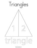 Triangles Coloring Page