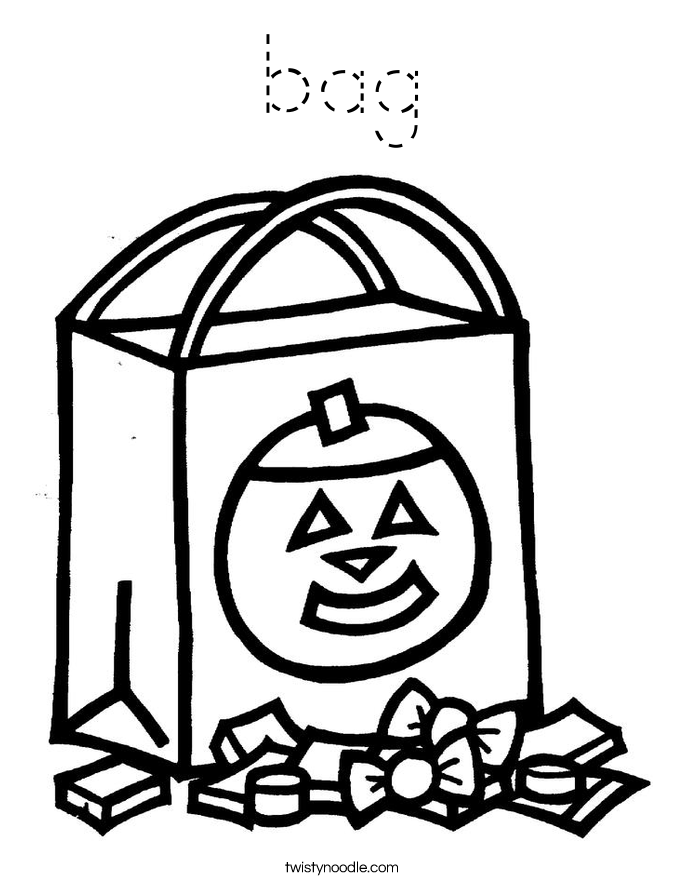 bag Coloring Page