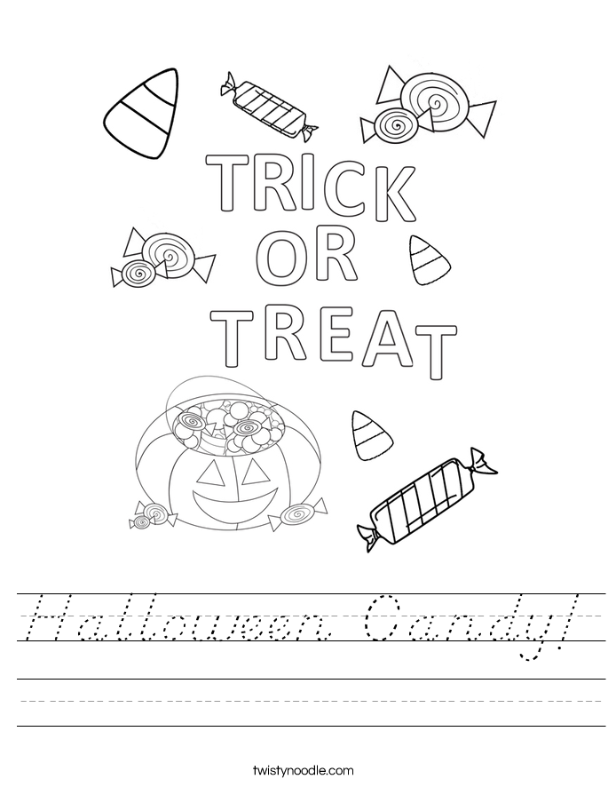 Halloween Candy! Worksheet