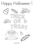 Happy Halloween ! Coloring Page