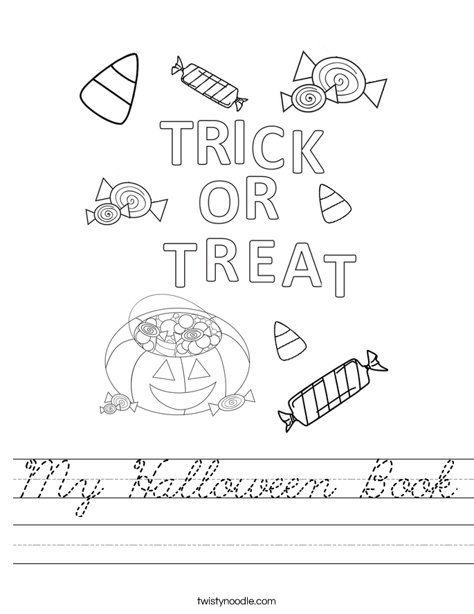 My Halloween Book Worksheet