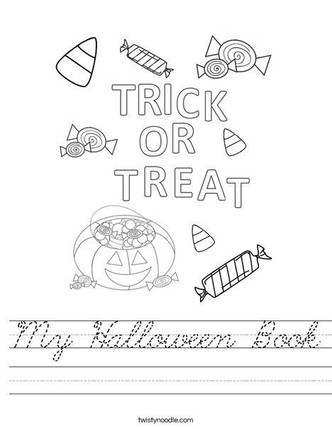 Trick or Treat Letters Worksheet