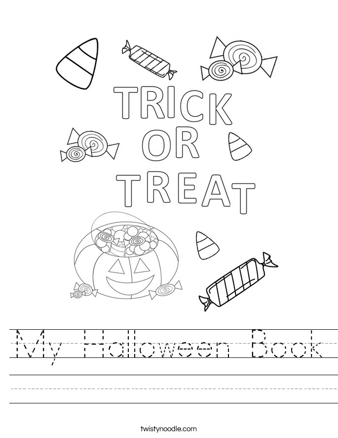 My Halloween Book Worksheet