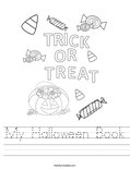 My Halloween Book Worksheet
