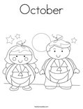 October Coloring Page