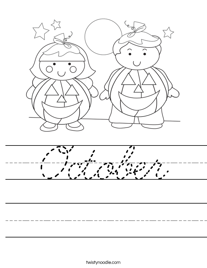 October Worksheet