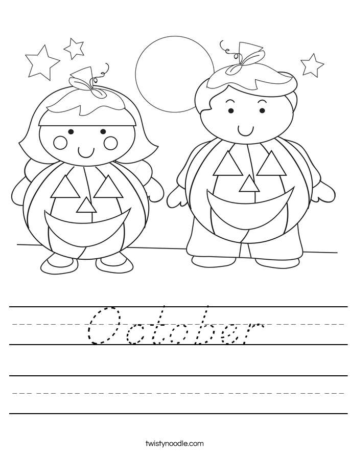 October Worksheet