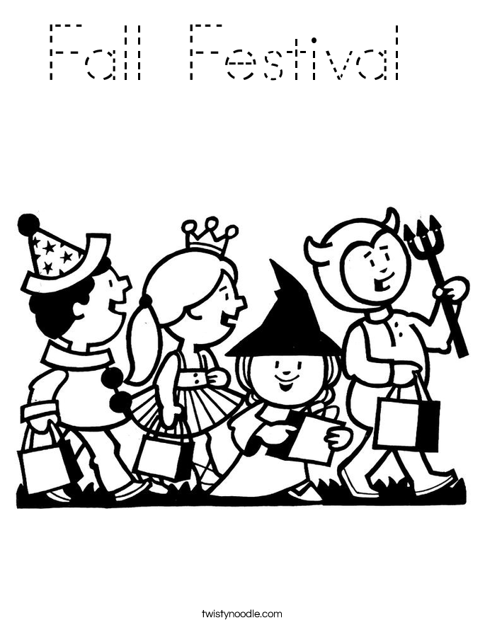 Fall Festival  Coloring Page