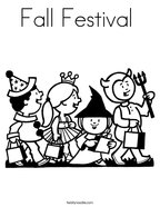 Fall Festival  Coloring Page