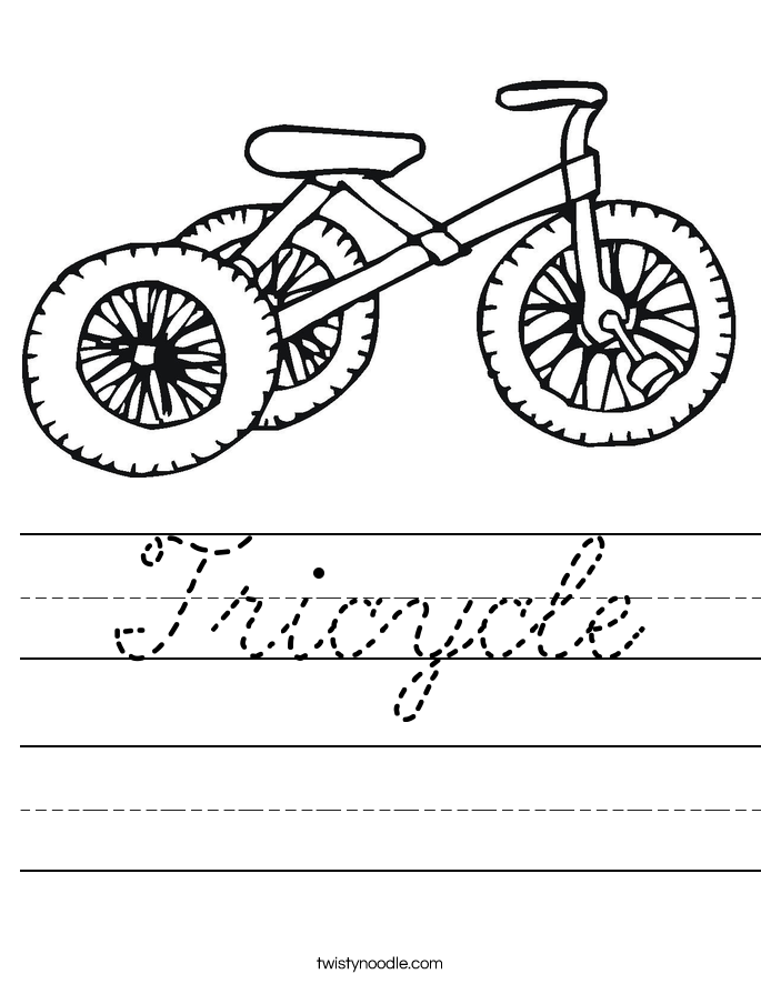 Tricycle Worksheet