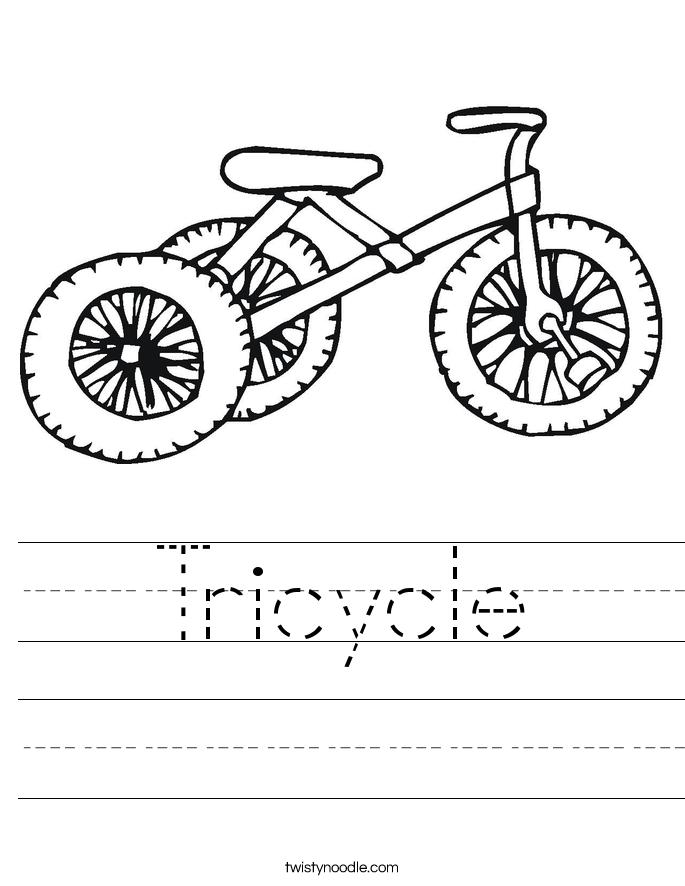 Tricycle Worksheet