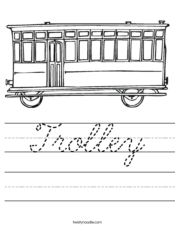 Trolley Worksheet