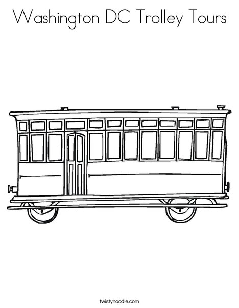 Trolley Coloring Page
