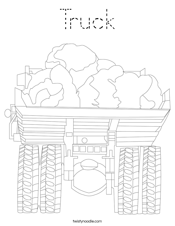 Truck Coloring Page