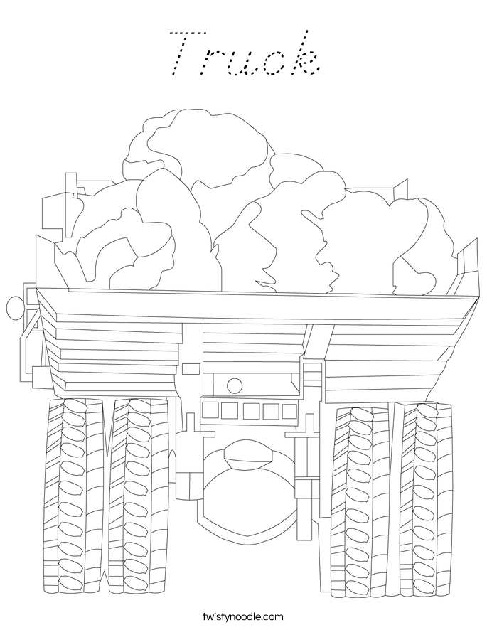 Truck Coloring Page