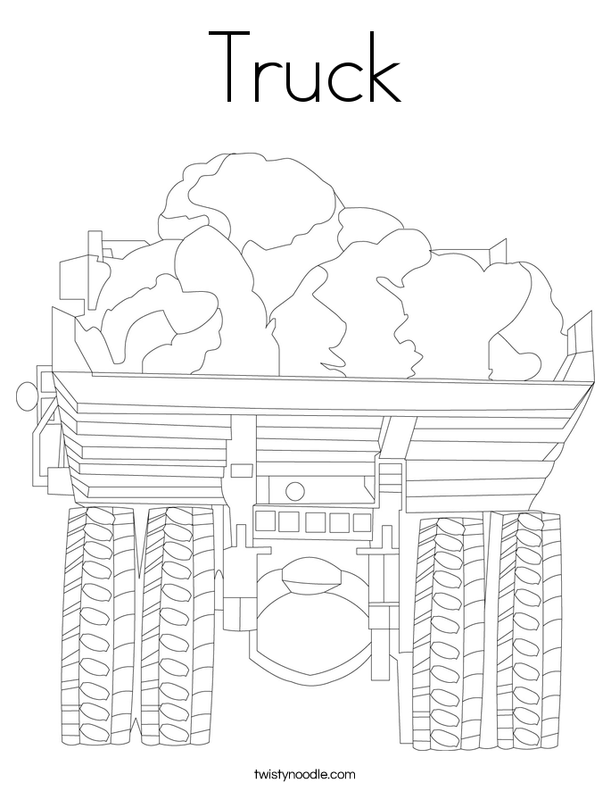 Truck Coloring Page