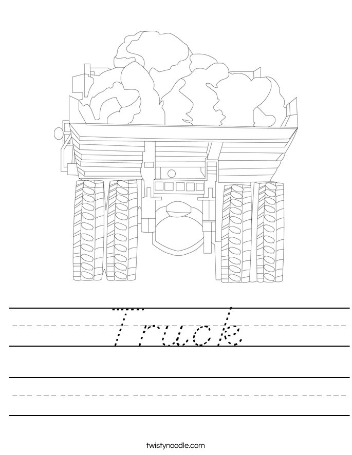 Truck Worksheet