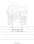 Truck Worksheet