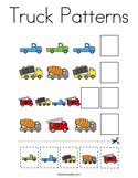 Truck Patterns Coloring Page