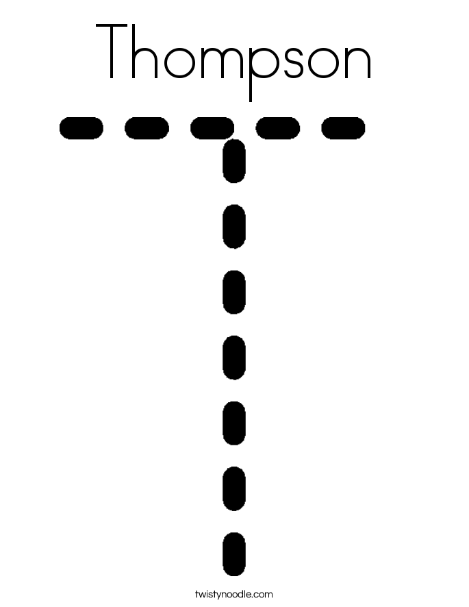 Thompson Coloring Page