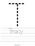 Tracy  Worksheet