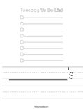________'s Worksheet