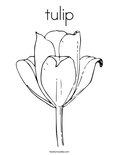 tulipColoring Page