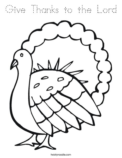 Gobble Gobble Turkey Coloring Page