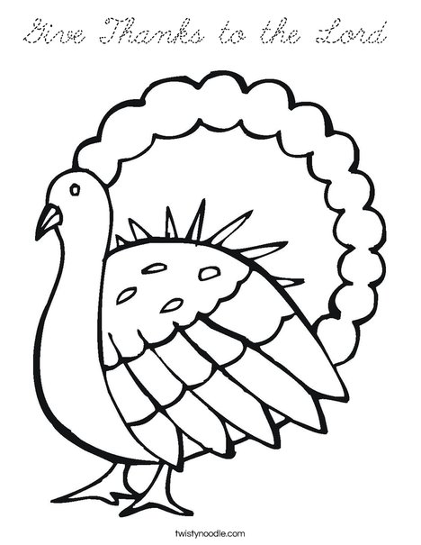 Gobble Gobble Turkey Coloring Page
