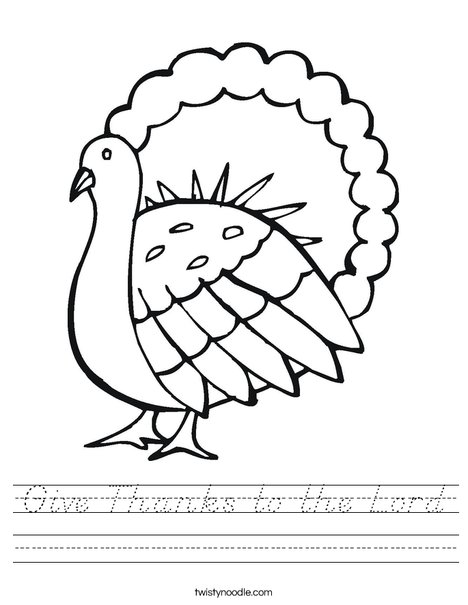 Gobble Gobble Turkey Worksheet