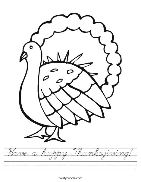 Gobble Gobble Turkey Worksheet