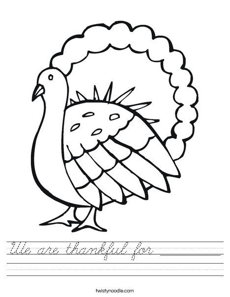 Gobble Gobble Turkey Worksheet