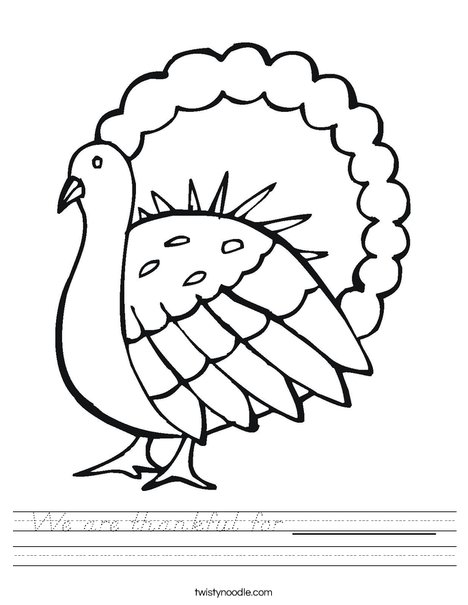 Gobble Gobble Turkey Worksheet