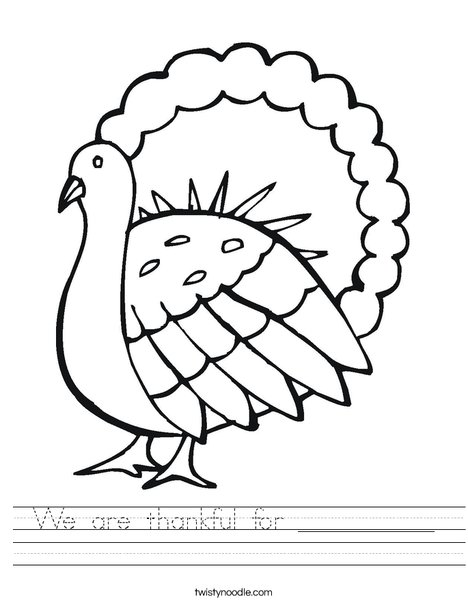 Gobble Gobble Turkey Worksheet
