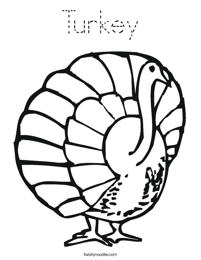 Turkey Coloring Page