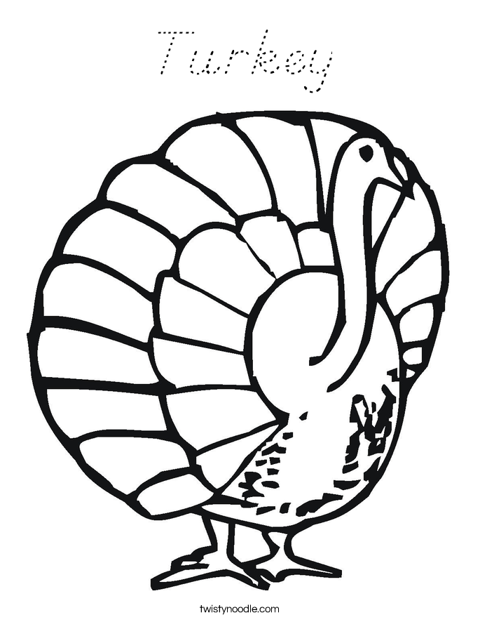 Turkey Coloring Page