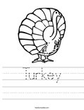 Turkey Worksheet