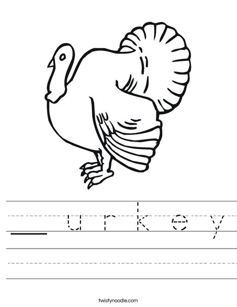 Turkey Worksheet